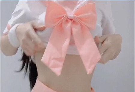 cuteli-粉色水手白丝裤袜